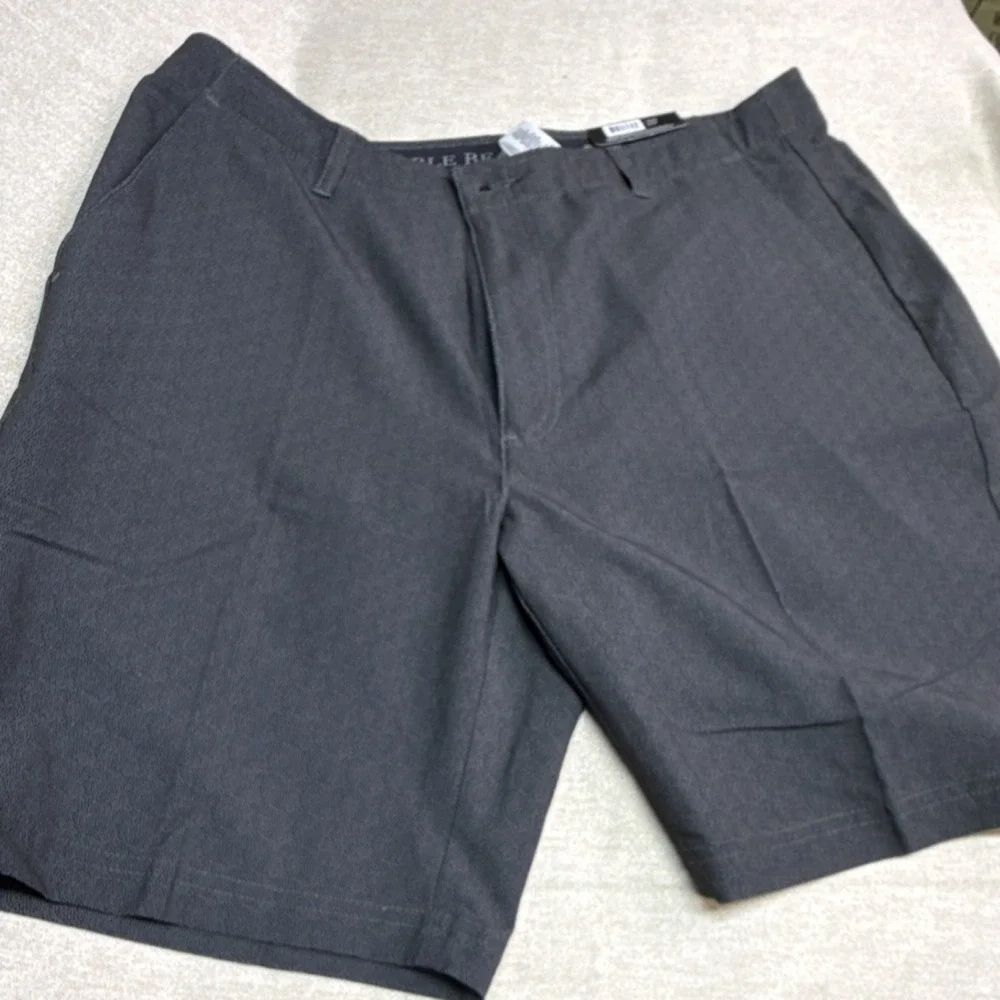 Pebble Beach Men's Golf Shorts Dark Gray Size 36 Athletic Stretch Polyester